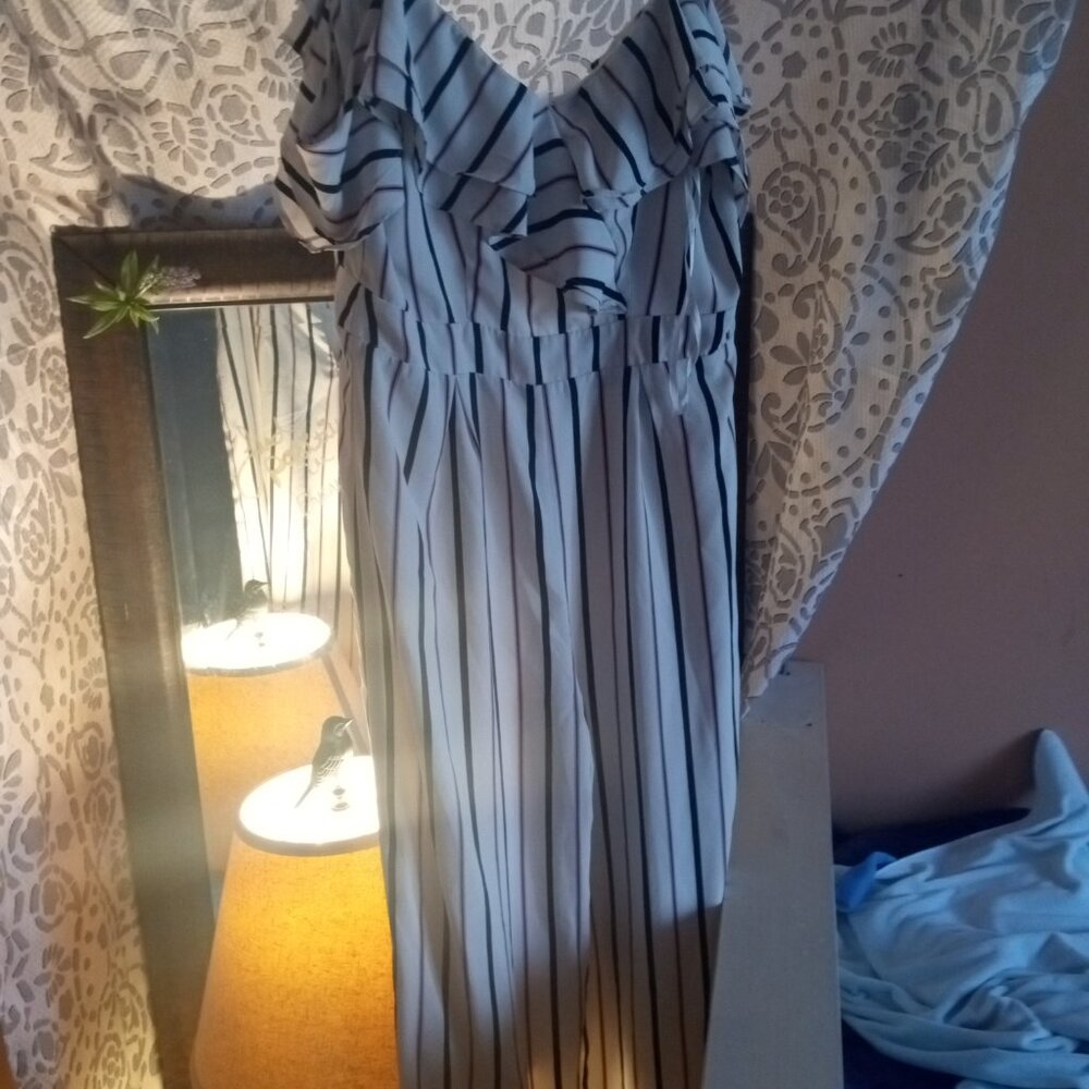 "THE CLOTHING COMPANY" STRIPED JUMPSUIT